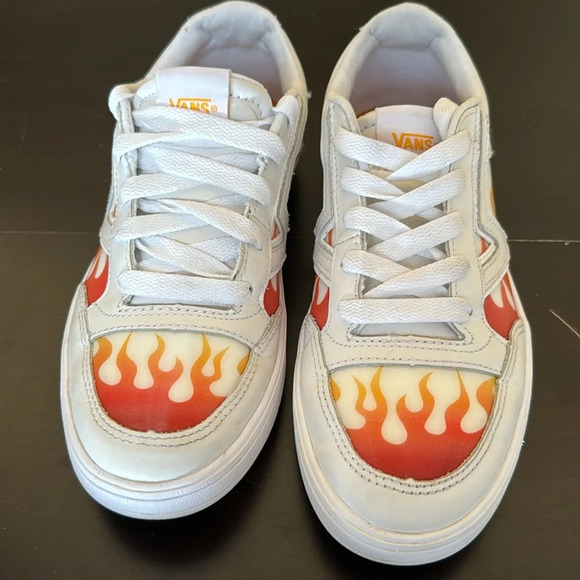 VANS Lowland Cc True White Flame Sneakers Skate Shoes MenSize 5.5 / Women size 7 - Picture 4 of 8